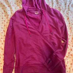 Tek Gear Pink Long Sleeve Wrap Hoodie